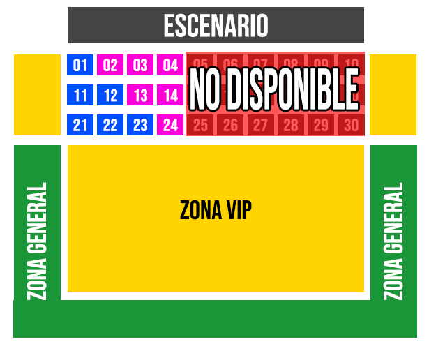 mapa preventa de entradas para los rebeldes de la cumbia en yacumama